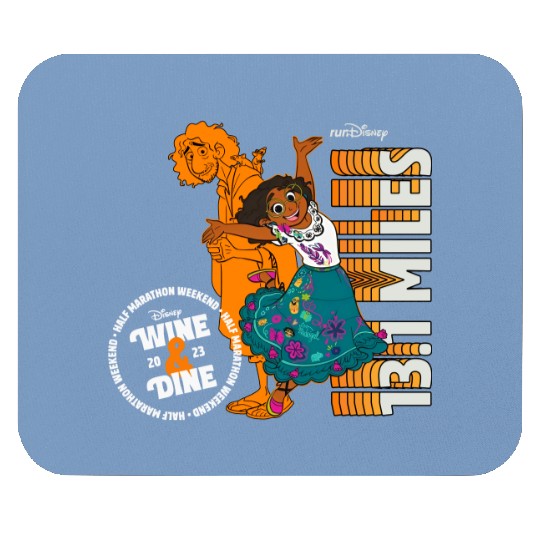 runDisney Mirabel Madrigal Encanto W.ine & Dine Halft Marathon 13.1 Miles Mouse Pads, Disney Marathon Weekend 2023 Mouse Pads