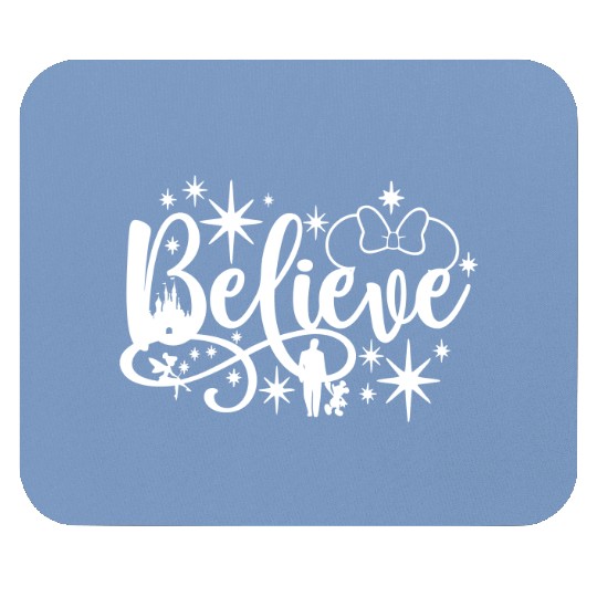 Believe Mouse Pads, Disney Mouse Pads, Minnie mouse, Disney gift, Believe Mouse Pads