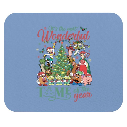 Toy Story Christmas Mouse Pads, It's the most wonderful time of the year Christmas Mouse Pads, WDW Disneyland Christmas party