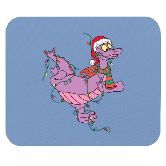 Santa Figment Dragon Lights Christmas Light  Mouse Pads, Disney