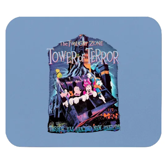 Vintage The Twilight Zone Tower of Terror Retro Mouse Pads, Disney Mouse Pads