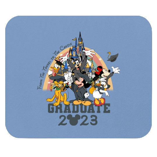 Graduate Mickey and Co Mouse Pads, Disney Grad Trip Mouse Pads, Disney Graduation 2023 Mouse Pads