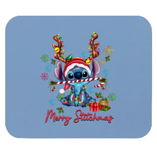 Discover Disney Stich Merry Christmas Mouse Pads
