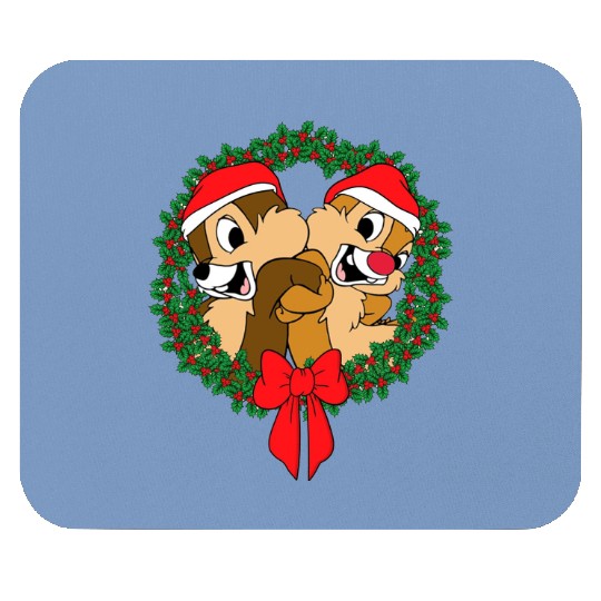 Disney Chip and Dale Christmas Wreath Mouse Pads, Disney Chip