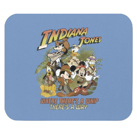Mickey And Friends Indiana Jones Mouse Pads, Indiana Jones Ride Mouse Pads, Disneyland Mouse Pads