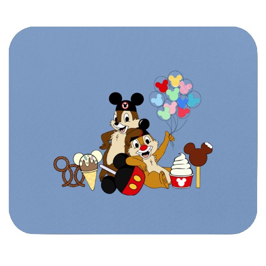 Disney Family Mouse Pads | Disney Sibling Mouse Pads | Chip and Dale Snacks Mouse Pads