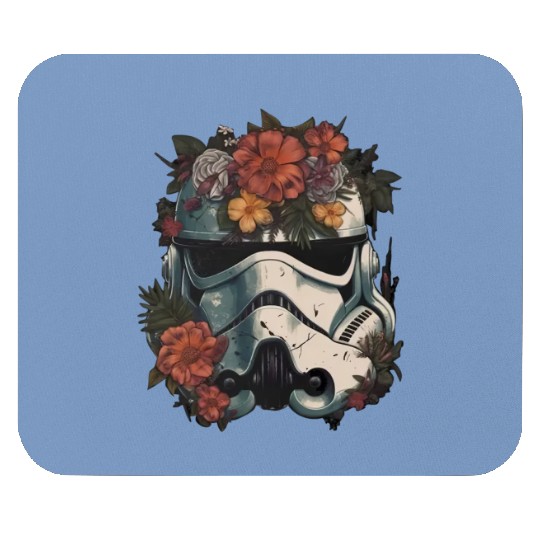 Stormtrooper Floral Flower Retro Mouse Pads Disneyland Summer Trip 2023 Mouse Pads