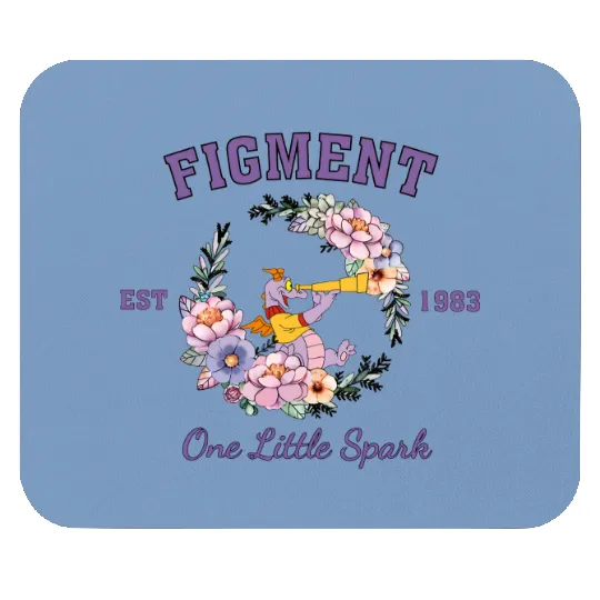 Disney Figment Mouse Pads, Purple Dragon Mouse Pads, Figment Est 1983 Mouse Pads
