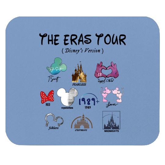 Disney Eras Tour Mouse Pads, Princess Eras Tour Mouse Pads, Magic Kingdom Mouse Pads, Disney Girl Trip