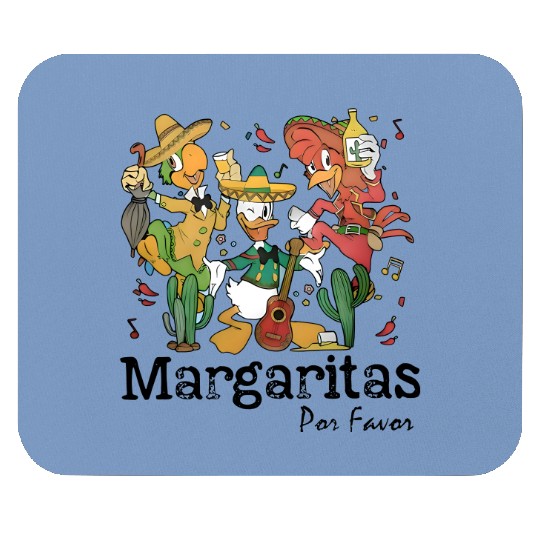 The Three Caballeros Mouse Pads, Retro Disney Margarita Mouse Pads, Margaritas Por Favor, Disney Mouse Pads, Margaritas Epcot Mouse Pads