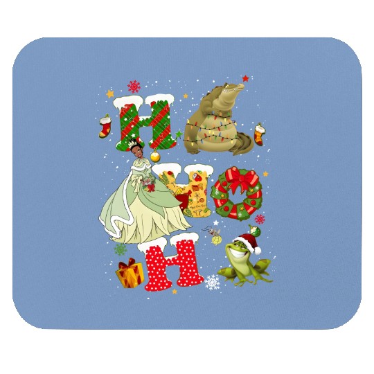 Disney The Princess and the Frog Christmas Vintage Mouse Pads, Princess Tiana Christmas Mouse Pads