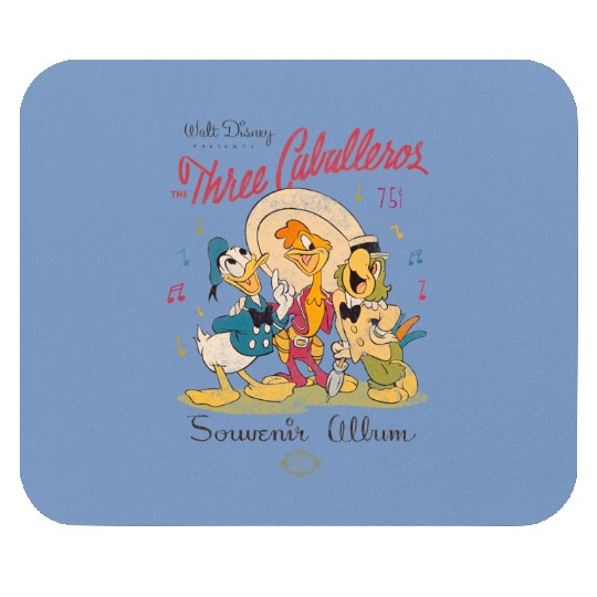 Disney Three Caballeros Mexico Mouse Pads, Donald Duck Jose Carioca Panchito Friends Mouse Pads
