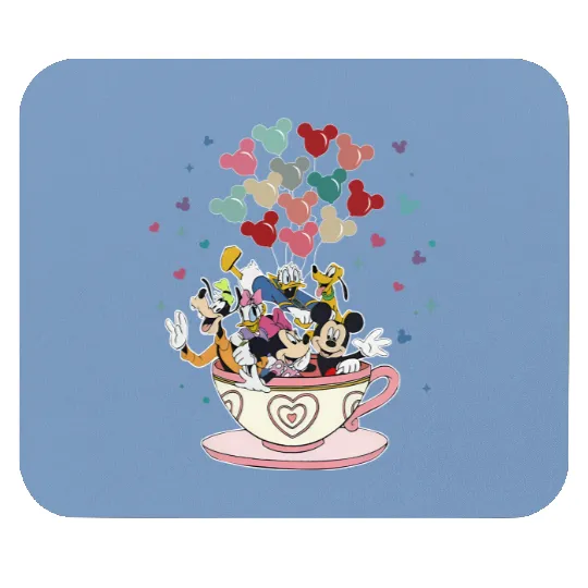 Disney Teacup Mouse Pads, Disney Mouse Pads, Mickey and Friends Mouse Pads, Disney Balloon Mouse Pads, Disney World Mouse Pads