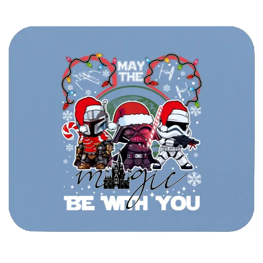 Disney Star Wars Christmas Mouse Pads, Star Wars Characters Christmas Mouse Pads