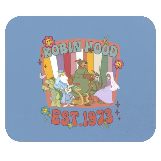 Vintage 90s Robin Hood Mouse Pads, Disney Robin Hood 1973