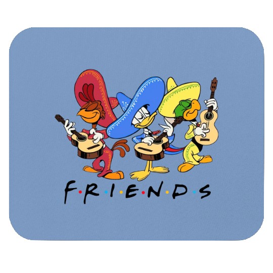 Disney Three Caballeros Mexico Mouse Pads, Donald Duck Jose Carioca Panchito Friends Mouse Pads