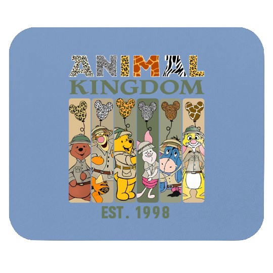Animal Kingdom Est 1998 Mouse Pads, Pooh and Friends Safari Mouse Pads, Disney Balloon Mouse Pads