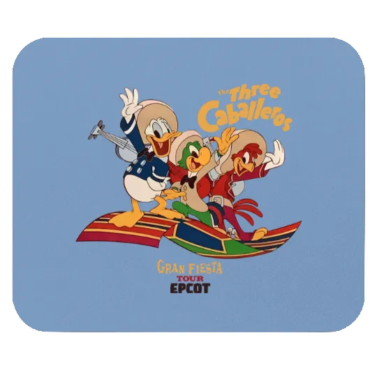 The Three Caballeros Gran Fiesta Tour Mouse Pads, Disney Parks Epcot Donald Duck Mouse Pads