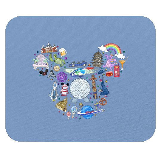 Disney Epcot Mouse Pads, World Traveler Mouse Pads, Disney Family Matching Mouse Pads