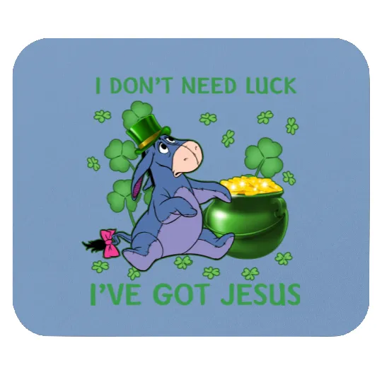 Disney Eeyore Mouse Pads,Eeyore St Patrick's Day Youre My Lucky Charm Mouse Pads