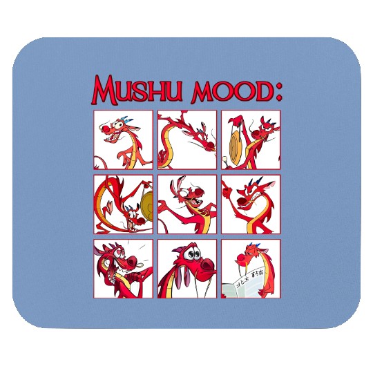 Retro Disney Mulan Mushu Mood  Mouse Pads