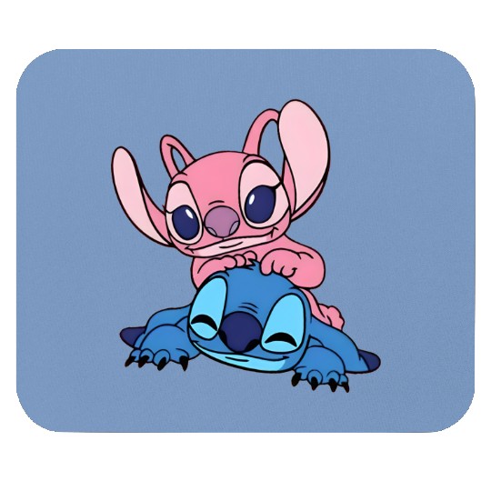 Stitch Disney Mouse Pads, Stitch and Angel Couple Mouse Pads, Disneyland Mouse Pads