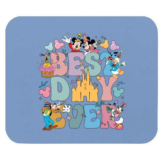 Disney Best Day Ever  Color Mouse Pads, Disney Family Mouse Pads, Disney