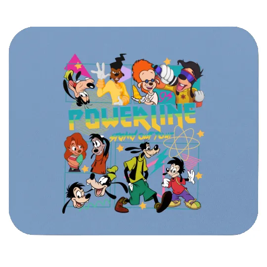 Retro Disney Goofy Movie Powerline Mouse Pads, A Goofy Movie
