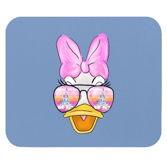 Daisy Duck Watercolor Castle Aviator Mouse Pads| Disney Mouse Pads
