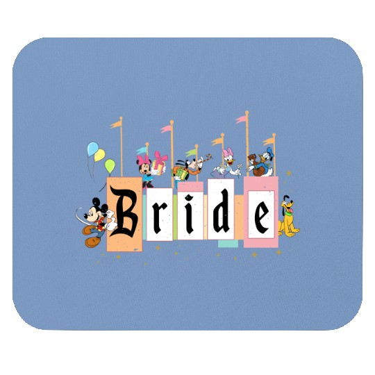 Disney Bride Mouse Pads, Minnie Bride Mouse Pads, Disney Bridesmaid Mouse Pads, Disney Bachelorette Party Mouse Pads