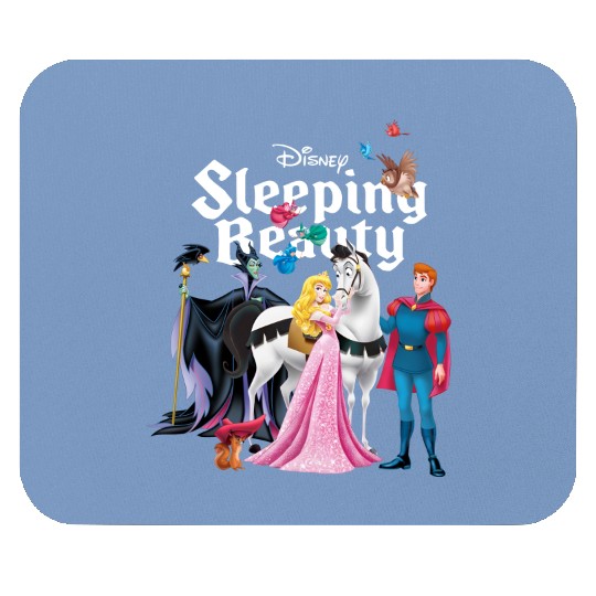 Disney Sleeping Beauty Characters Mouse Pads, Princess Aurora,Prince Phillip,Maleficent,Disneyland Family Trip Gift Unisex Mouse Pads Kid Mouse Pads