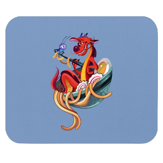 Disney Mulan Funny Mushu Dragon & Cri-Kee Mouse Pads