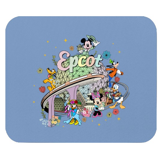 Disney Epcot Mouse Pads, Vintage Epcot 1982 Mouse Pads, Vintage Disney Mouse Pads