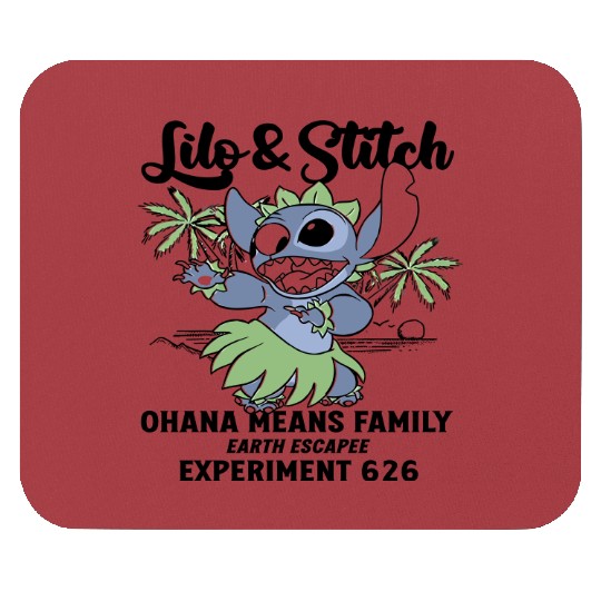Disney Lilo Stitch Aloha Hawaii Mouse Pads, Ohana Means Family Mouse Pads