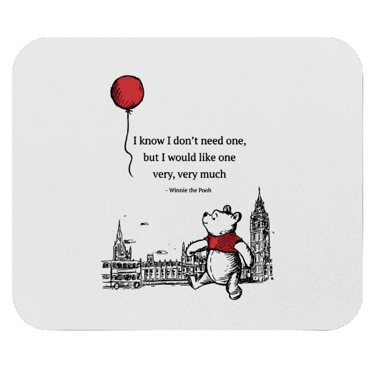 I Know What I Need Mouse Pads, Pooh Bear Mouse Pads, Pooh Disney Mouse Pads, Disney Matching Mouse Pads, Disney Trip Mouse Pads, Gifts Idea