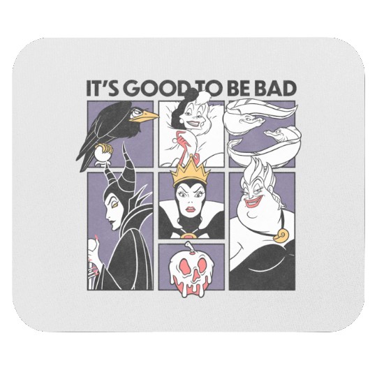 Disney Villains Group Grid It's Good To Be Bad Mouse Pads, Villain Group Mouse Pads, Disneyland Villain Mouse Pads