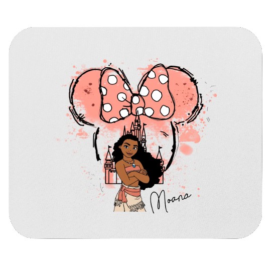 Disney Moana Princess Mouse Pads, Moana Watercolor Disney Mouse Pads, Moana Princess Mouse Pads