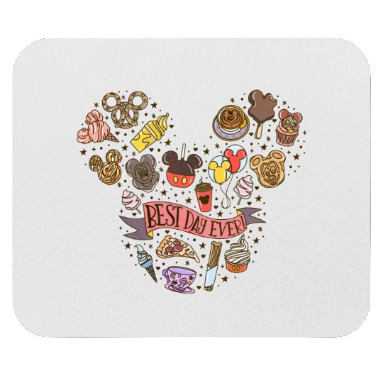B.est Day Ever Mouse Pads - Disney Trip Mouse Pads - Cute Disney For The Snacks Mouse Pads