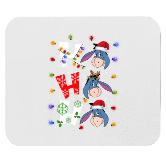 Disney Winnie The Pooh Eeyore Santa Christmas Mouse Pads