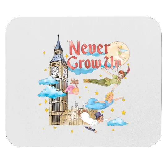 Disney Peter Pan Mouse Pads, Never Grow Up Mouse Pads, Tinker Bell Mouse Pads, Neverland Mouse Pads, Disney Vacation Mouse Pads