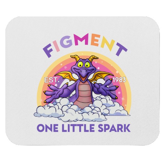 Cute Figment One Little Spark Disney Epcot Snack Drinking Mouse Pads