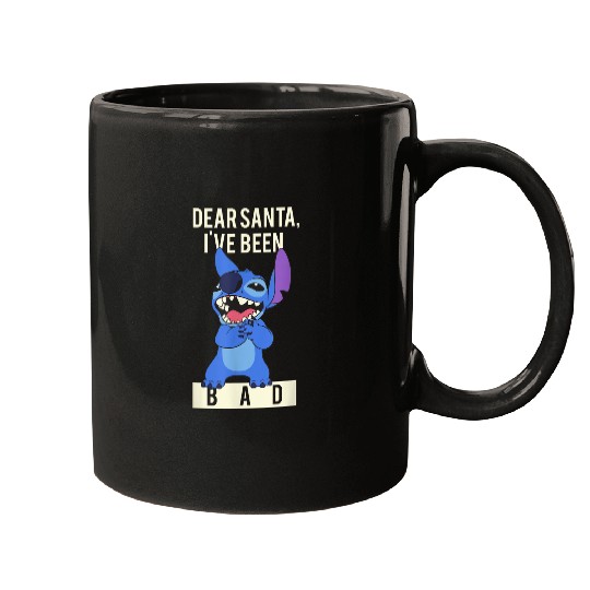 Disney Lilo Stitch Christmas Dear Santa I've Been Bad Mugs