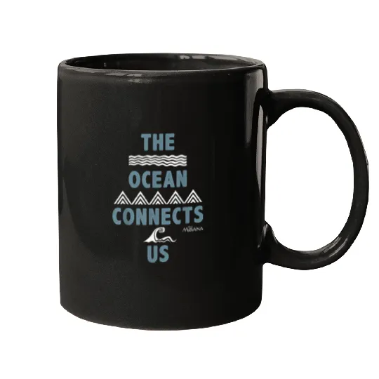 Disney Moana The Ocean Connects Us Tattoo Waves Mugs