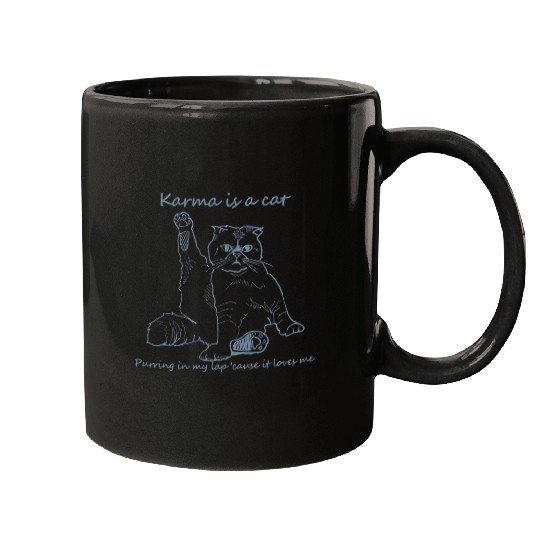 Discover Karma is a cat Taylor Mugs