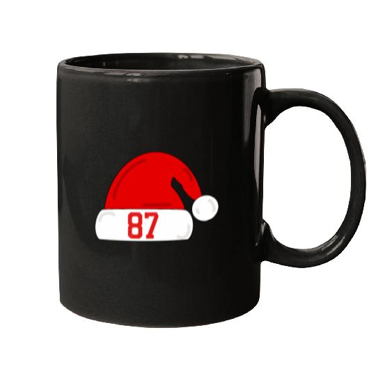 Tayl0r Swift Travis Kelce Christmas Game Santa Hat Mugs
