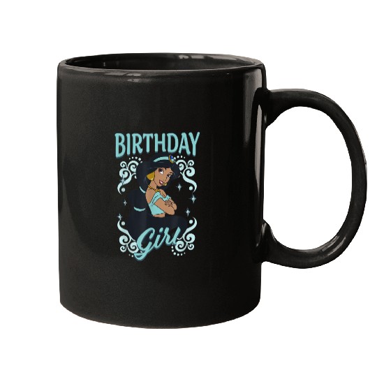 disneyss Aladdin Birthday Girl Princess Jasmine Chest Portrait  Gifts Mugs