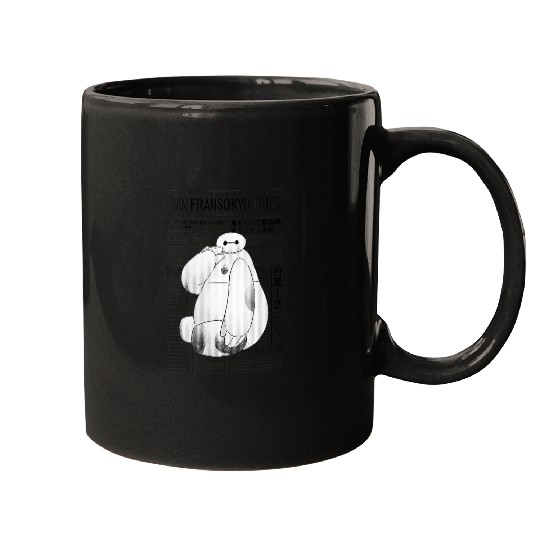  Womens disneys Big Hero 6 San Fransokyo Times Baymax Vintage News Gifts Mugs