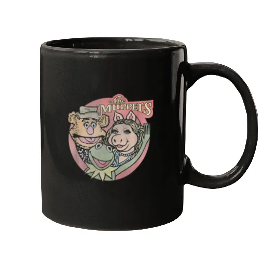 disneys The Muppets Kermit Fozzie Miss Piggy Vintage Badge  gifts Mugs