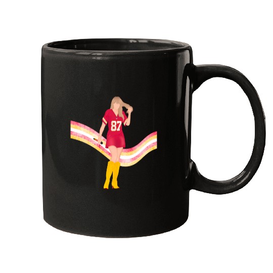taylorr Swift x Travis Kelce Jersey (V5) Mugs