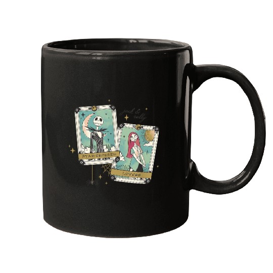 disneys The Nightmare Before Christmas Jack And Sally Tarot Mugs